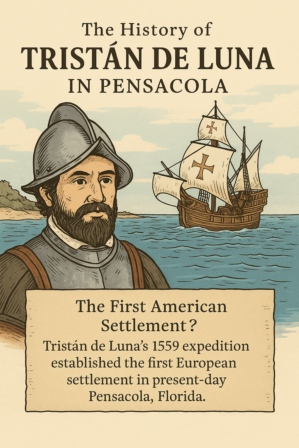 Tristán de Luna Pensacola history